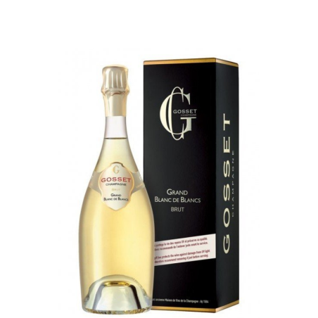 GOSSET Champagne GRAND BLANC DE BLANCS BRUT with case 75cl.