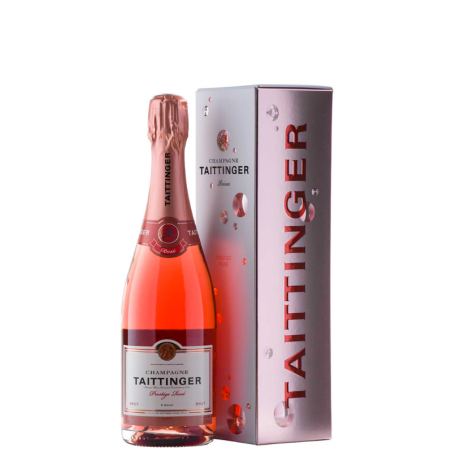 TAITTINGER CHAMPAGNE ROSÉ PRESTIGE BRUT WITH CASE 75cl.