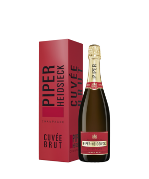 PIPER HEIDSIECK CHAMPAGNE CUVEE BRUT, WITH CASE 75cl.