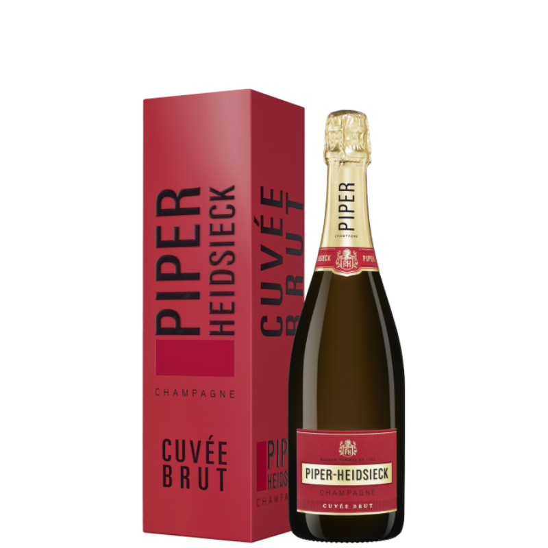 PIPER HEIDSIECK CHAMPAGNE CUVEE BRUT, ASTUCCIATO 75cl. PIPER HEIDSIECK CHAMPAGNE CUVEE BRUT, ASTUCCIATO 75cl.