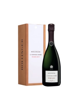 BOLLINGER Champagne LA GRANDE ANNÉE ROSÉ 2014 with case 75cl.