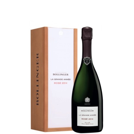 BOLLINGER Champagne LA GRANDE ANNÉE ROSÉ 2014 cassa legno 75cl.