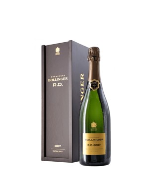 BOLLINGER Champagne EXTRA BRUT R.D. 2007 Sboccatura 25-02-2022 cassa legno 75cl.