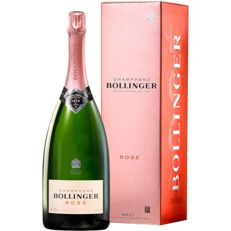 BOLLINGER Champagne BRUT ROSÉ MAGNUM with case 1,5lt.