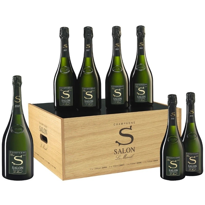 SALON OENOTHEQUE SET Champagne Cuvée S Le Mesnil 7 bottiglie.