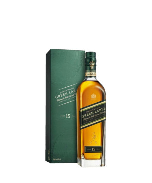 JOHNNIE WALKER Whisky Green Label 15 Years with case 70cl.
