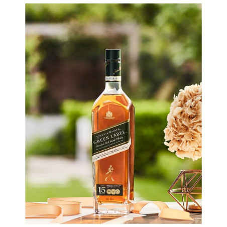 JOHNNIE WALKER Whisky Green Label 15 Anni con astuccio 70cl.