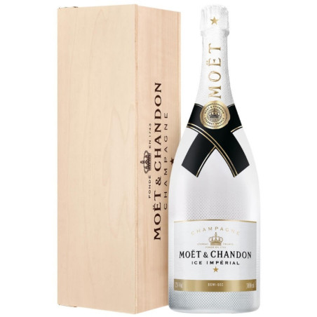 MOËT & CHANDON CHAMPAGNE ICE IMPÉRIAL DEMI SEC JEROBOAM 3lt cassa in legno.