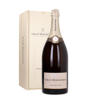 LOUIS ROEDERER Champagne Brut COLLECTION 243 JEROBOAM with wooden case 3lt.