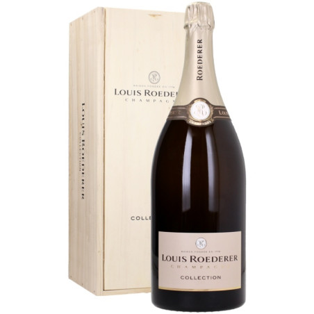 LOUIS ROEDERER Champagne Brut COLLECTION 243 JEROBOAM with wooden case 3lt.