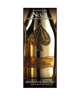 ARMAND DE BRIGNAC Champagne GOLD with Velvet Bag 75cl.