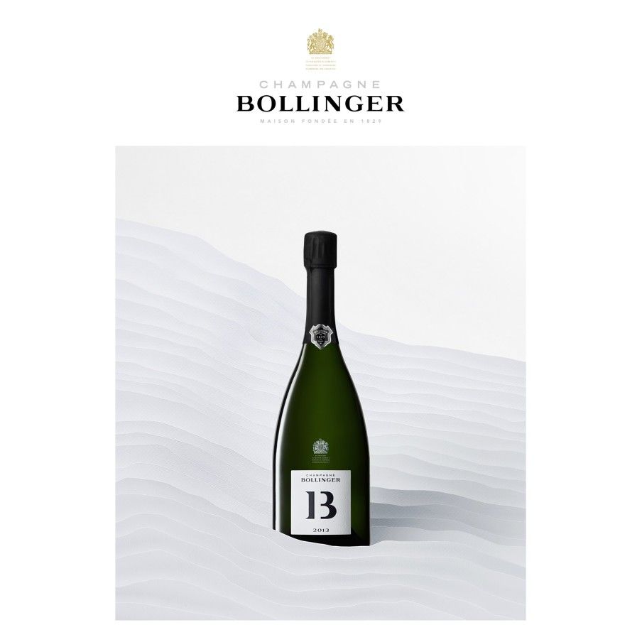 BOLLINGER Champagne BRUT B13 2013 with case 75cl.