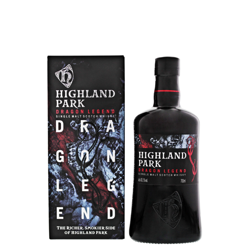 HIGHLAND PARK WHISKY DRAGON LEGEND, ASTUCCIATO 70cl. HIGHLAND PARK WHISKY DRAGON LEGEND, ASTUCCIATO 70cl.