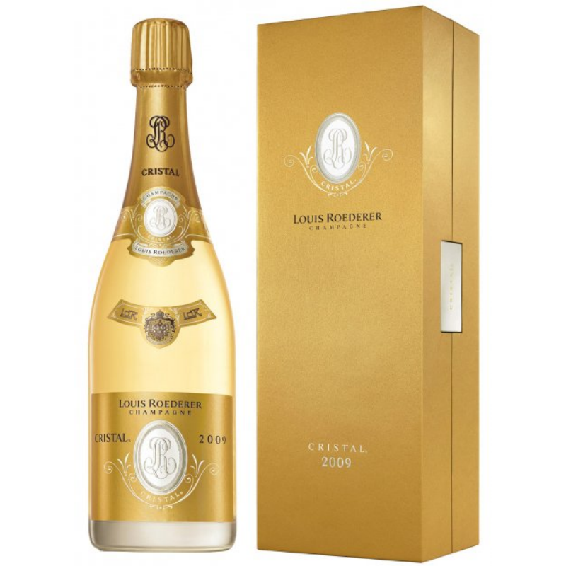 LOUIS ROEDERER CHAMPAGNE CRISTAL 2009 MAGNUM WOODEN BOX 1,5lt.