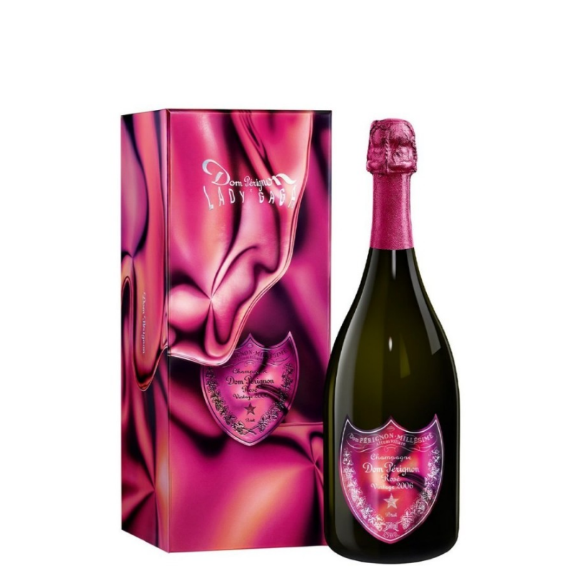 DOM PERIGNON Champagne LADY GAGA ROSÉ 2006 con astuccio 75cl.
