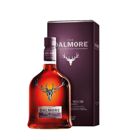 DALMORE Single Malt Scotch Whisky PORT WOOD RESERVE with case 70cl.
